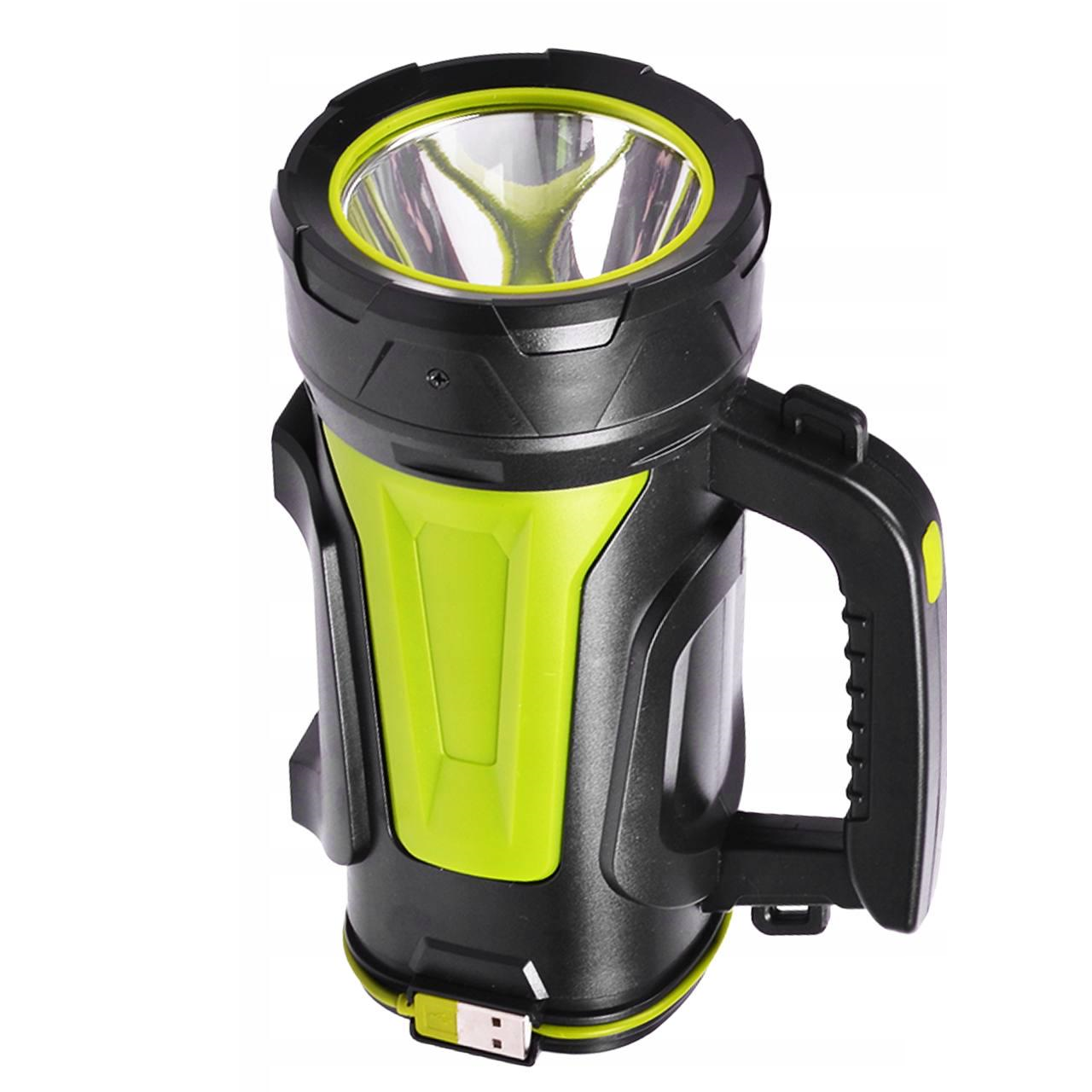 Фонарик прожекторный с Powerbank 1200 lm USB радиус действия 800 м