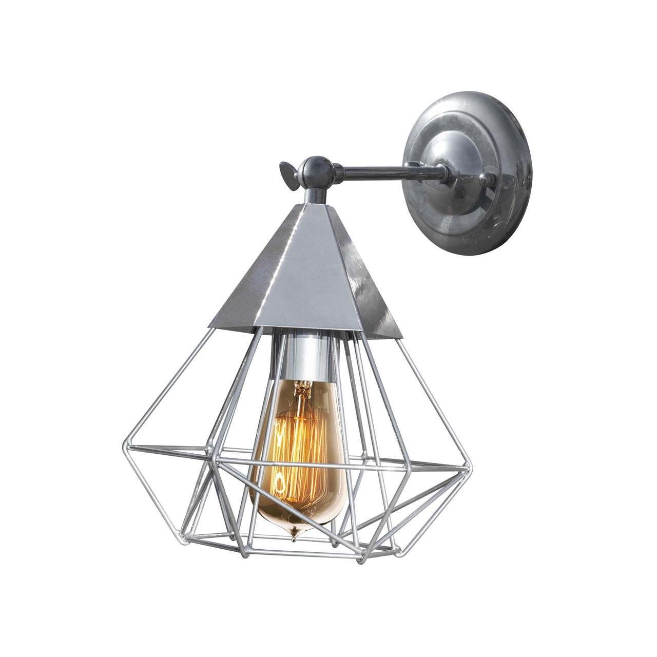 Бра MSK ELECTRIC Crystal в стилі лофт під лампу Е27 Хром (NL 0535-1 CR)