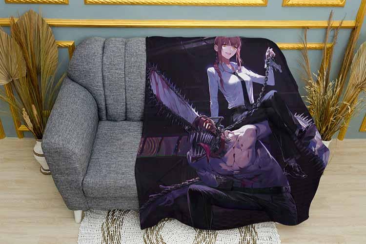 Плед Makima Chainsaw man плюш однослойный 135х150 см (113742) Плед Makima Chainsaw man плюш однослойный 135х150 см (113742)