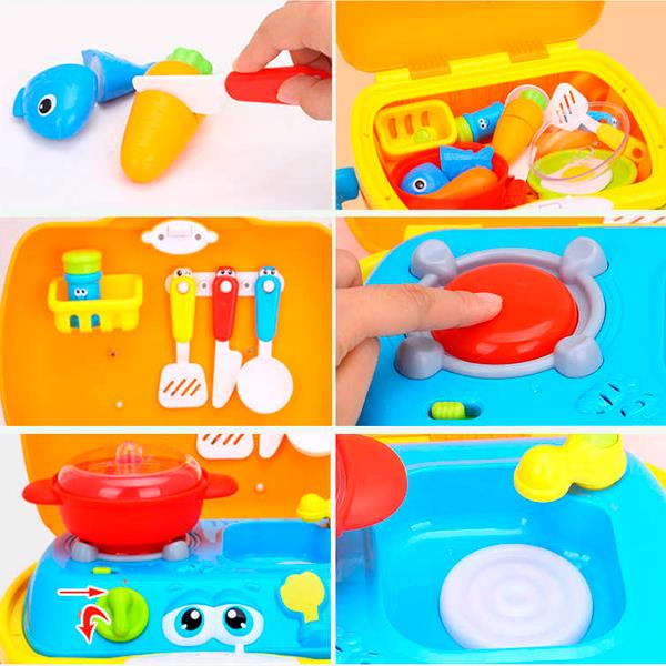 Игровой набор Hola Toys Чемоданчик повара (3108) - фото 5 Игровой набор Hola Toys Чемоданчик повара (3108) - фото 5