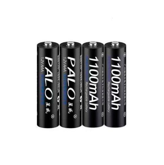 Комплект аккумуляторов в кейс Palo AAA 1,2V Ni-MH 1100 mAh 4 шт. Black (677109) Комплект аккумуляторов в кейс Palo AAA 1,2V Ni-MH 1100 mAh 4 шт. Black (677109)