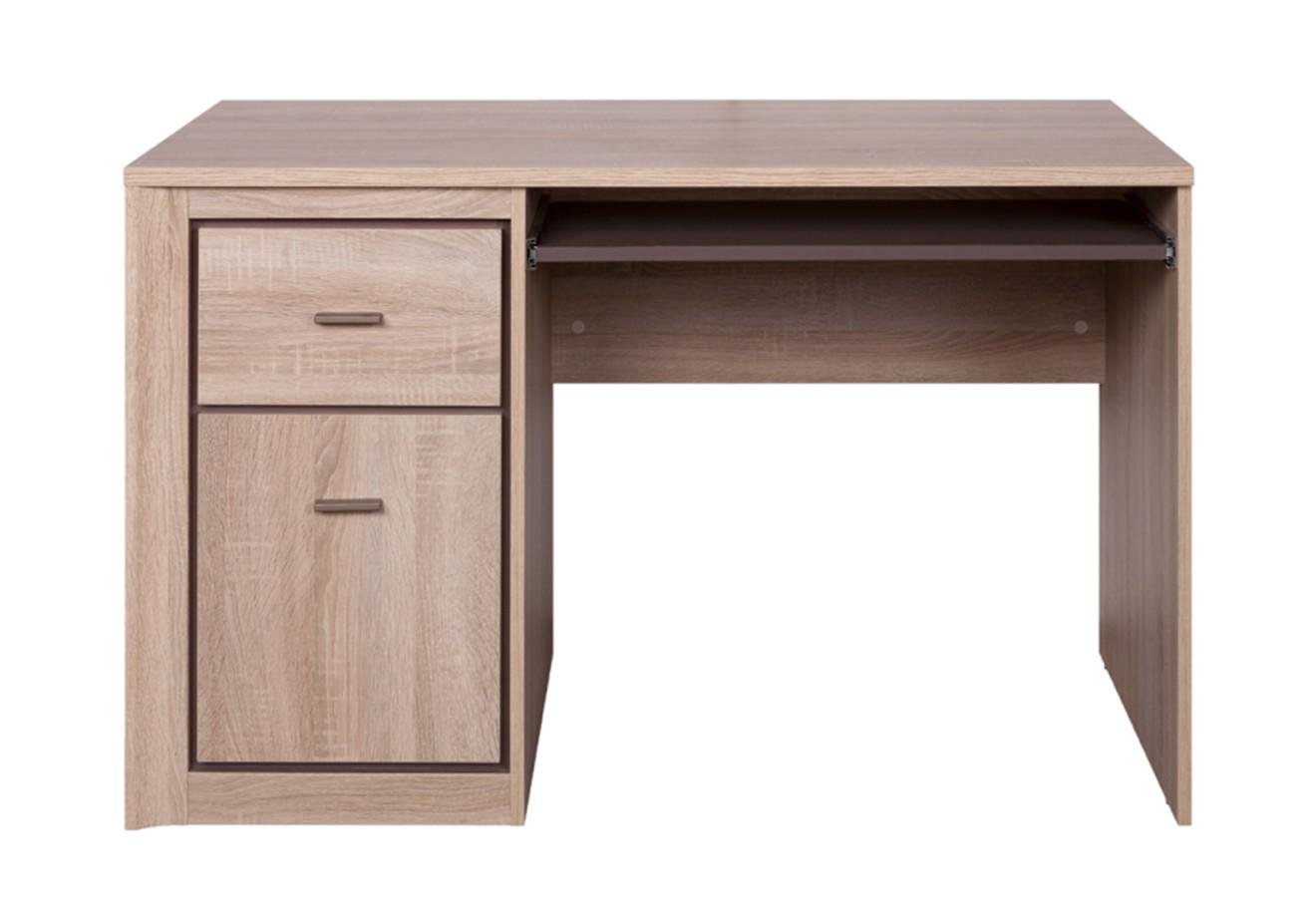 Стол письменный с тумбой и выдвижной полкой VMV Holding Ларса 120х57х76 Дуб сонома (30292)