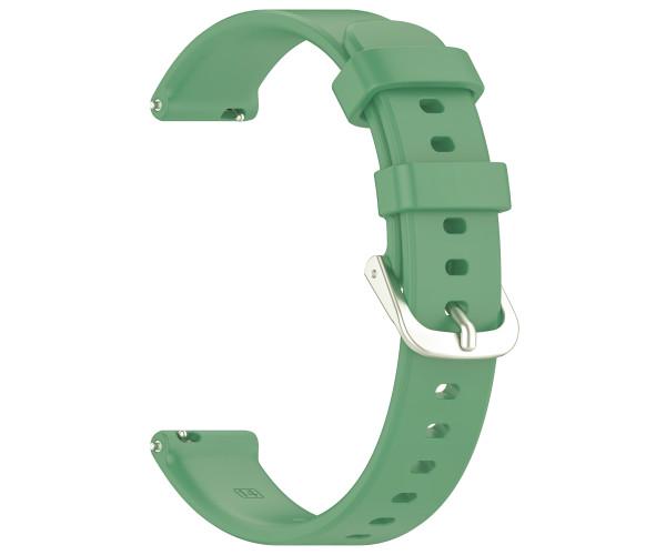 Ремешок Silicone для смарт-часов Garmin Lily 2/2 Active с металлической застежкой Зеленый