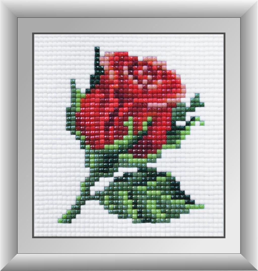 Алмазная мозаика Dream Art Красная розочка 10x11 см (DA.30432M)