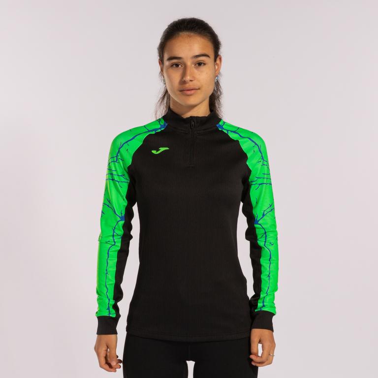 Реглан Joma 901649.117 Elite Ix Sweatshirt M Black Fluor Green (8445456439103)