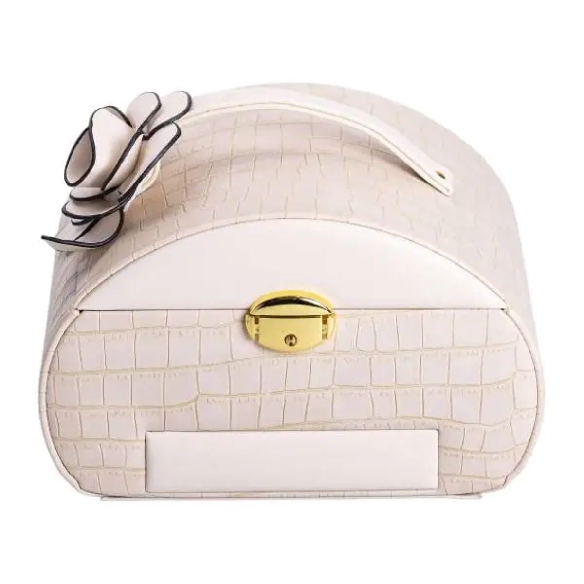 Скринька для прикрас з екошкіри 3 яруси із замком HP-5-21BE (A-033862)