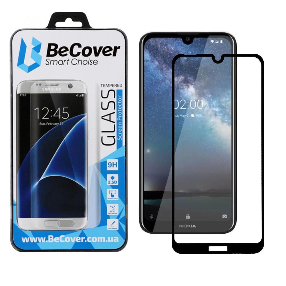 Захисне скло BeCover для Nokia 2,2 Black (704076) - фото 6