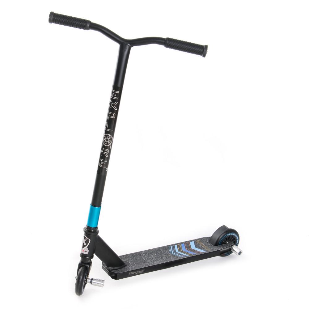 Самокат трюковый Explore Mystique с пегами Черно-синий
