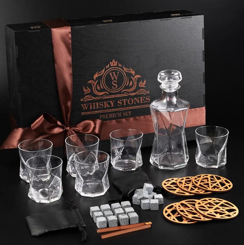 Набор камней для виски Whiskey Stones 24 шт./6 стаканов Bormioli Rocco Cassiopea 330 мл и графин 800 мл - фото 2 Набор камней для виски Whiskey Stones 24 шт./6 стаканов Bormioli Rocco Cassiopea 330 мл и графин 800 мл - фото 2