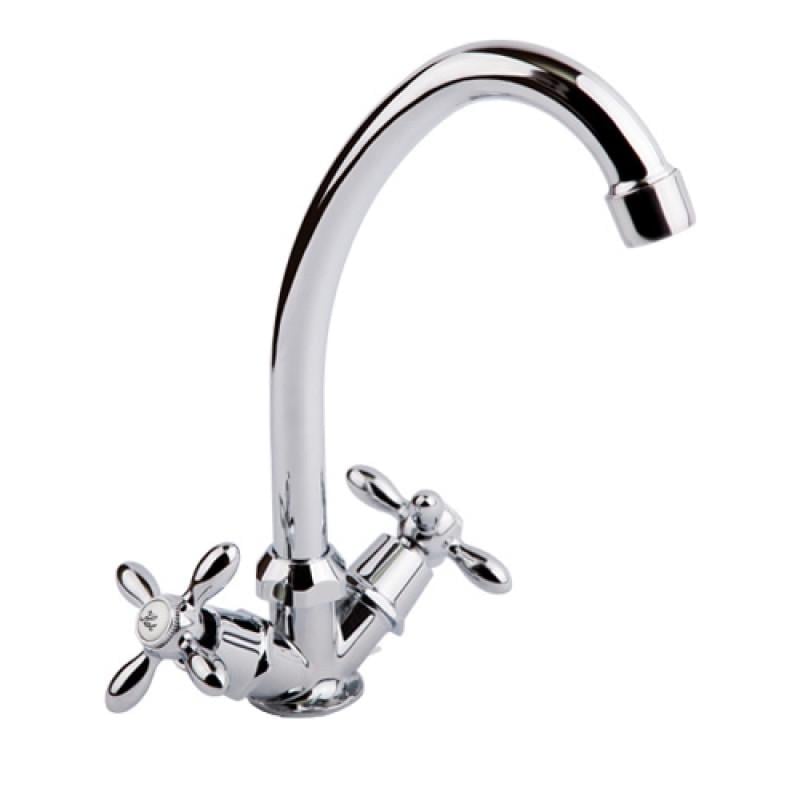 Смеситель для кухни Sanitary Wares Villa 718F-06 SWVILL718F06 двухвентильный Хром (110758)