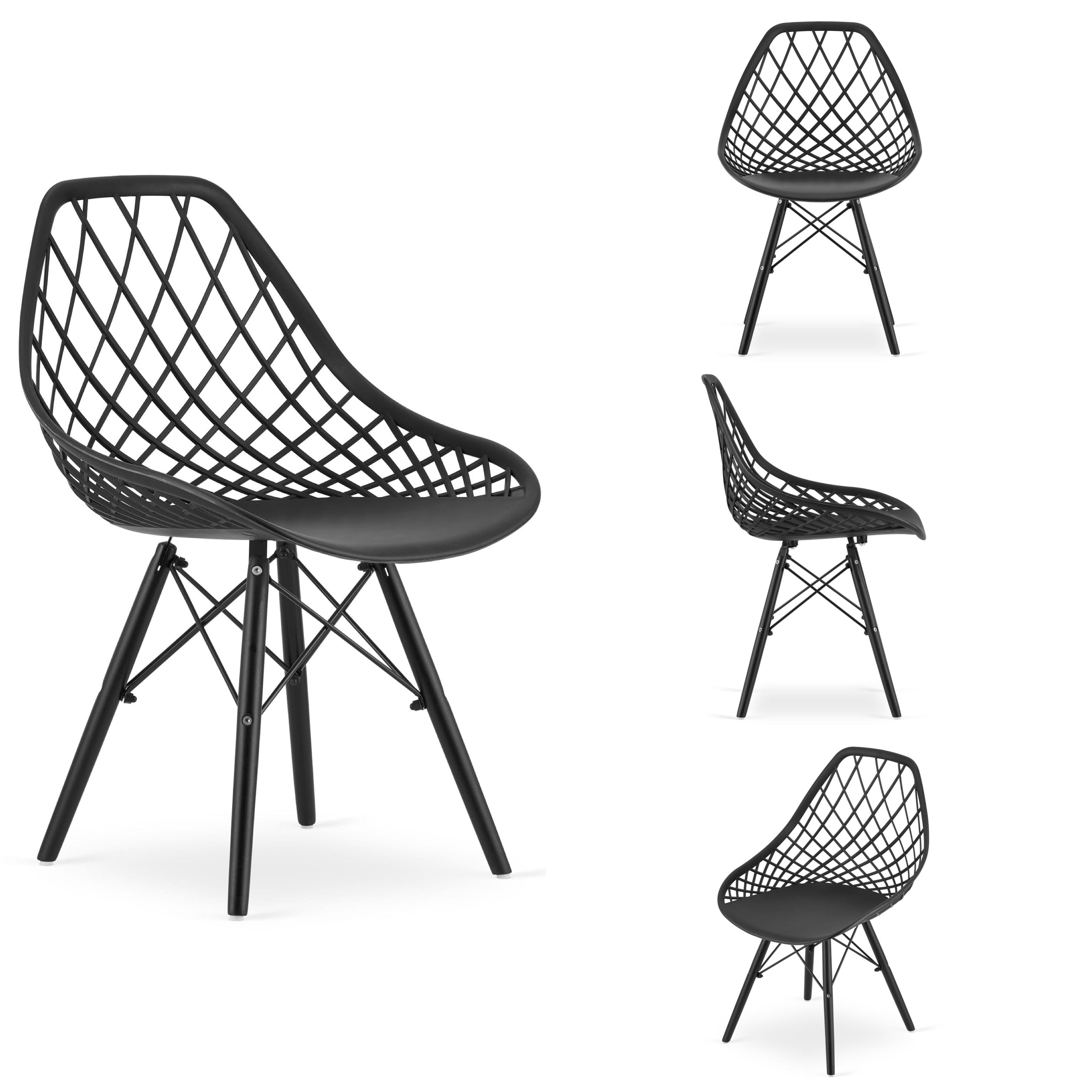 Стулья кухонные LBT SAKAI 4 шт Черный (9491)