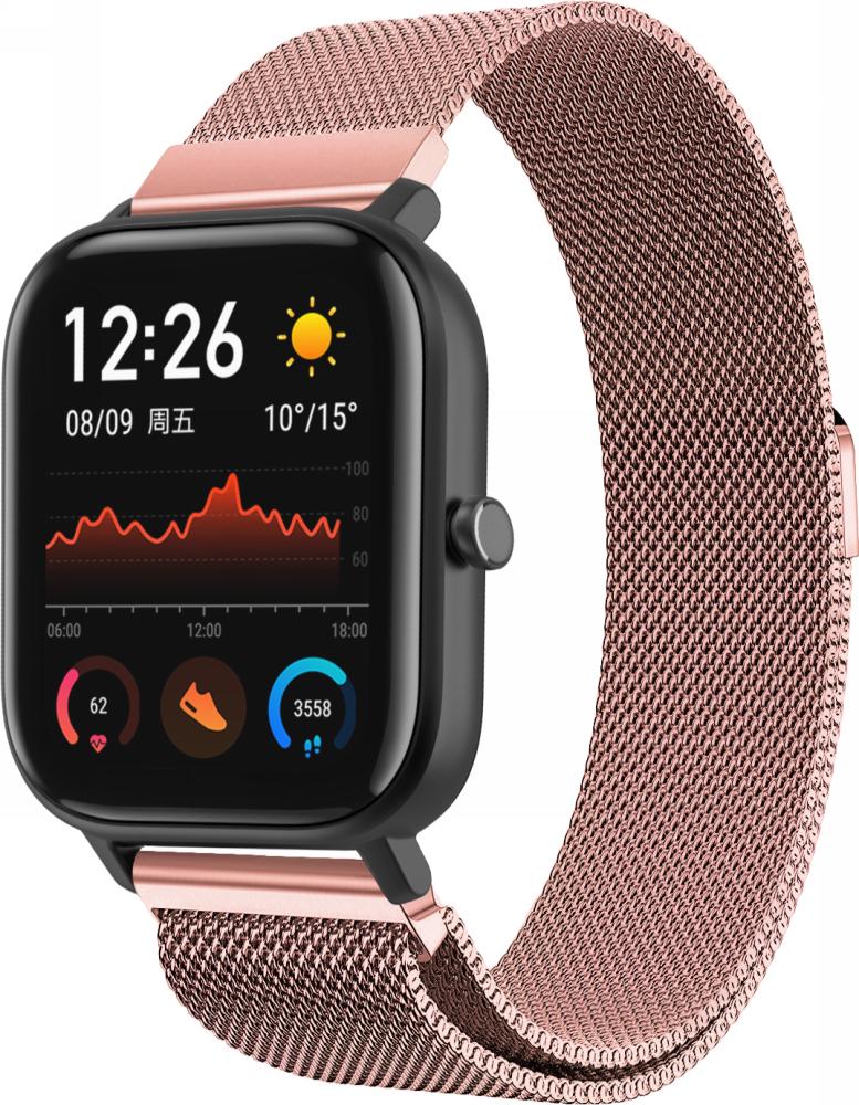 Ремешок Миланская петля Milano для Amazfit GTS Pink (13108-31)