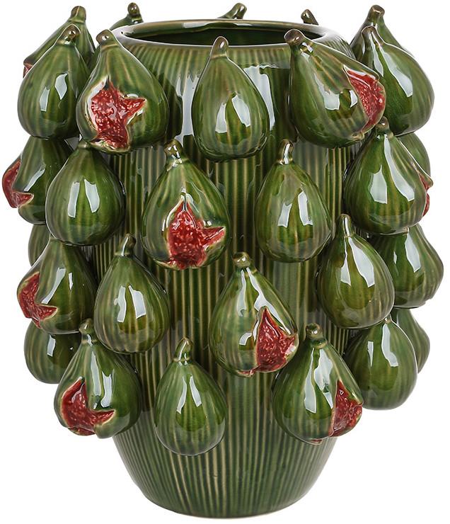 Ваза керамическая Figs Инжир Ø 27х32 см Зеленый