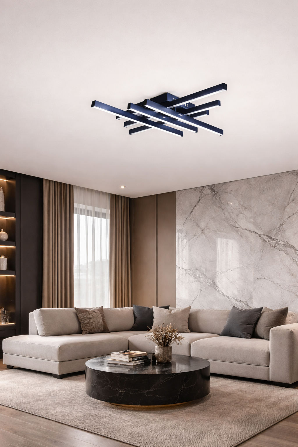 Люстра Velora Cross LED 66W Белый свет (20344/6BK) Люстра Velora Cross LED 66W Белый свет (20344/6BK)