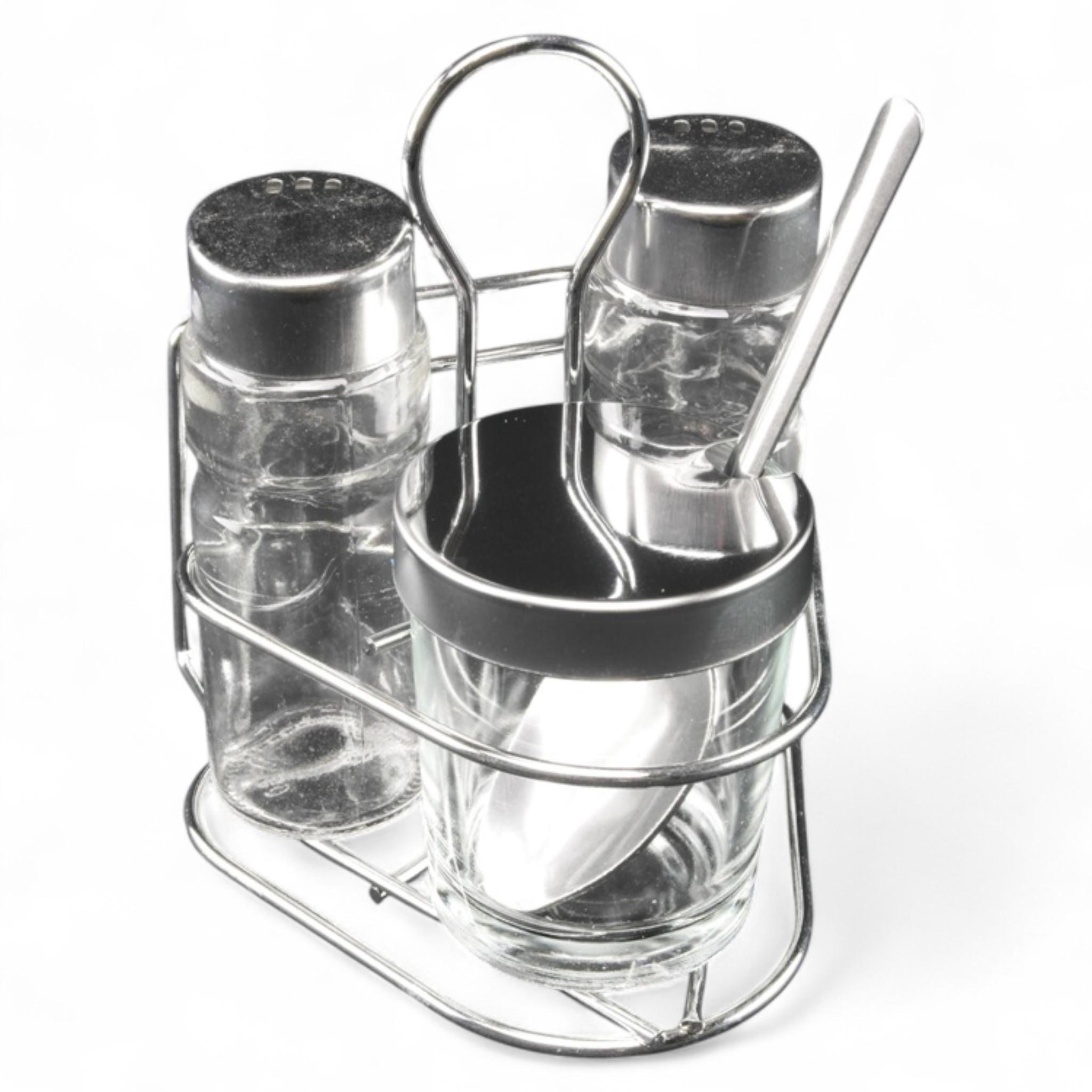 Набор для специй A-Plus 1704 соль/перец/уксус/салфетница (1704)