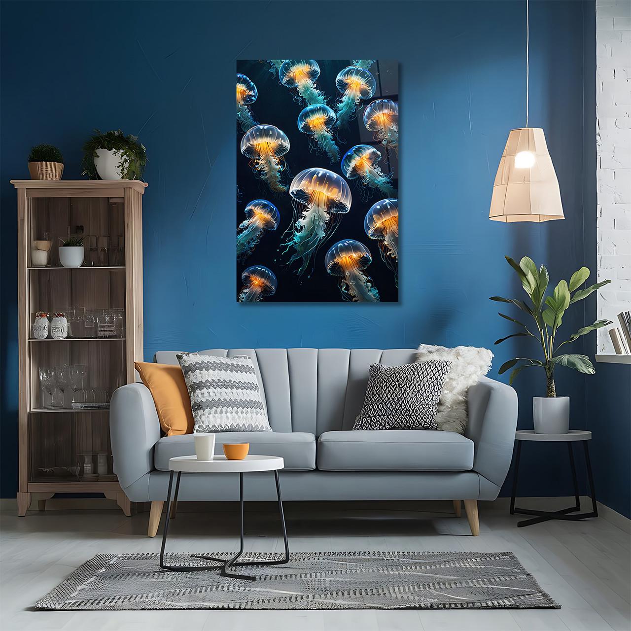 Картина на стекле NovellaPrint Жизнь медуз 50х75 см (457.2) - фото 5