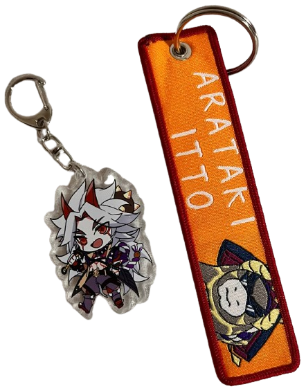 Набор брелоков Genshin Impact Аратаки Итто 2 шт. (49613)