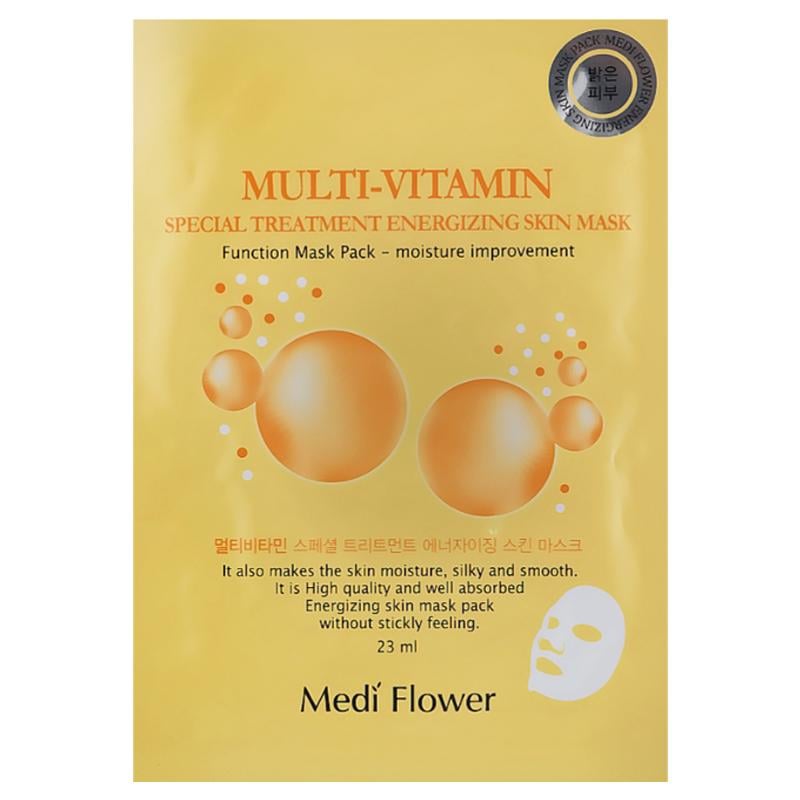 Маска тканевая с мультивитамином Medi Flower Multi-Vitamin Special Treatment Energizing Skin Mask 23 мл (8809116502581)