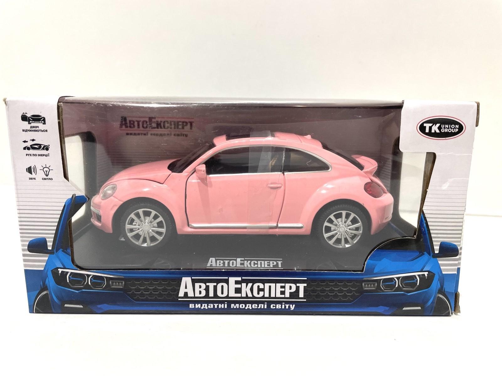 Машинка інерційна TK Union Group Volkswagen Beetle GSR Рожевий (90544)