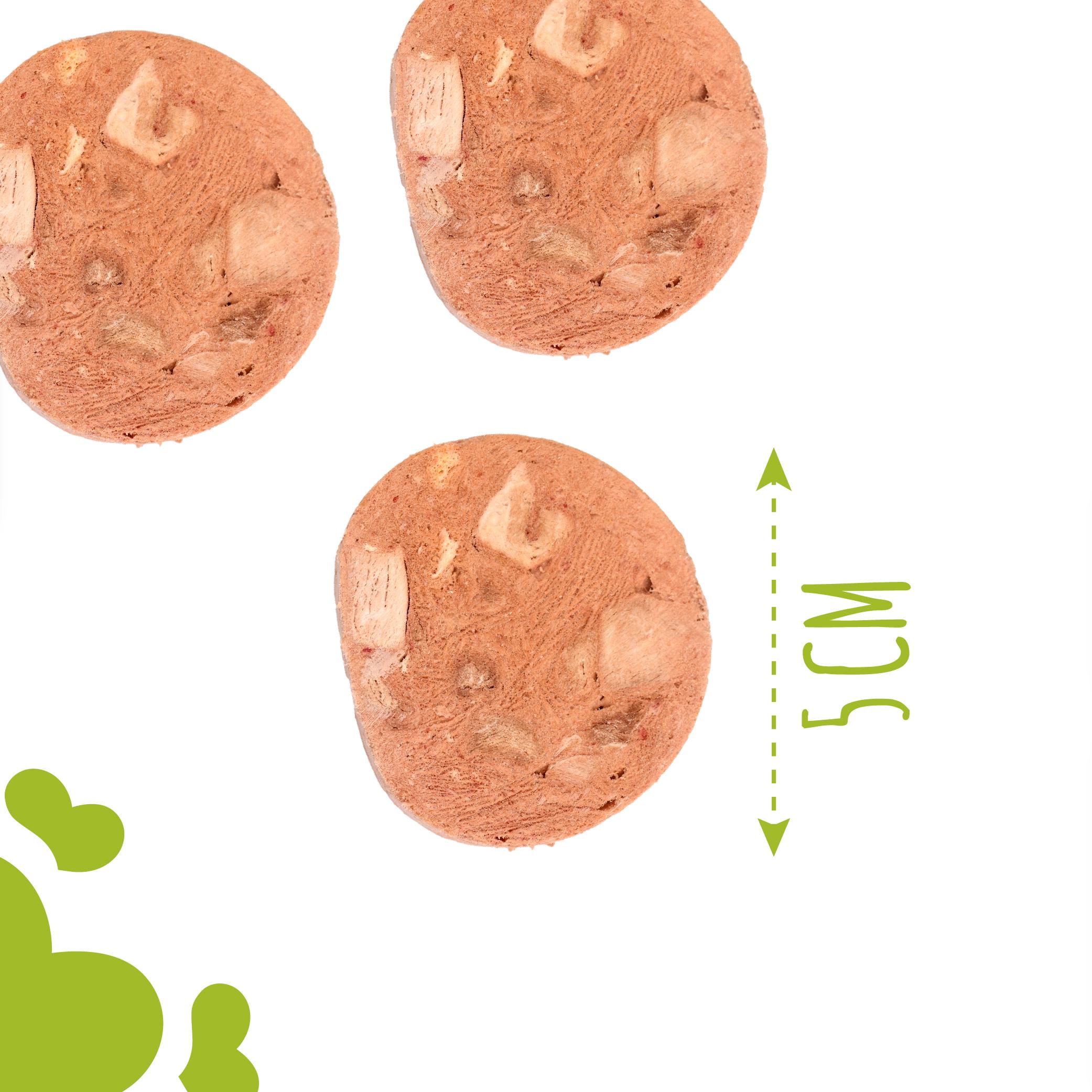 Лакомства для собак Mavsy Freeze dried DUCK FOIE GRAS WITH CARAMELIZED APPLE фуа-гра с карамелизированным яблоком от 3-х мес. 50 г (24624837) - фото 3