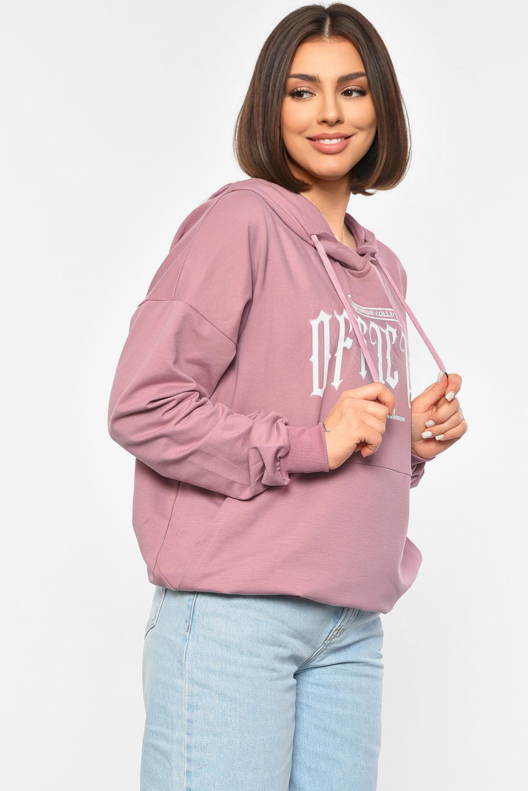 Худи женское 2XL Сиреневый (189670) - фото 2 Худи женское 2XL Сиреневый (189670) - фото 2