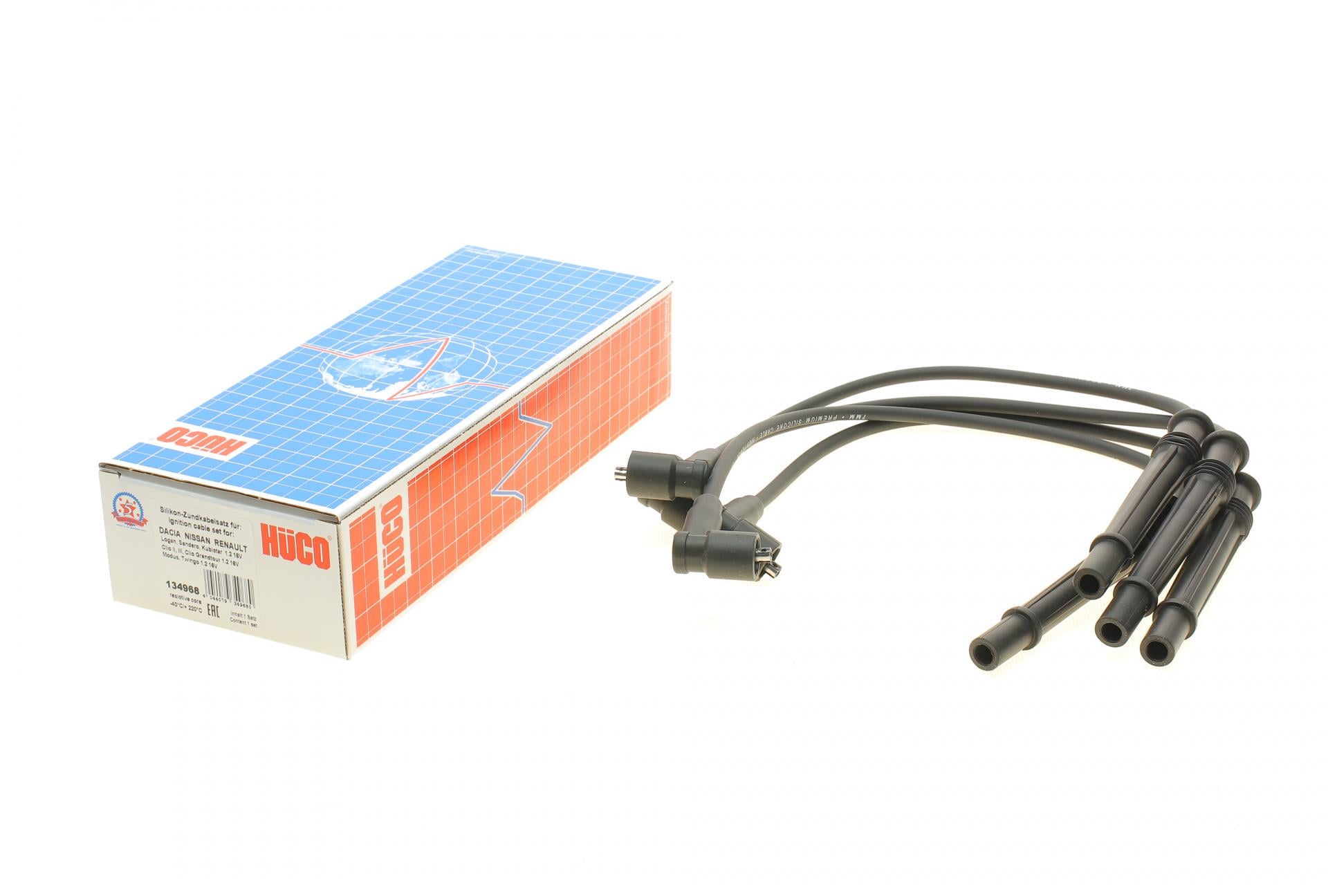 Проводи запалювання Renault Clio/Kangoo II/III 1.2 16V 01 HÜCO (134968 HITACHI)