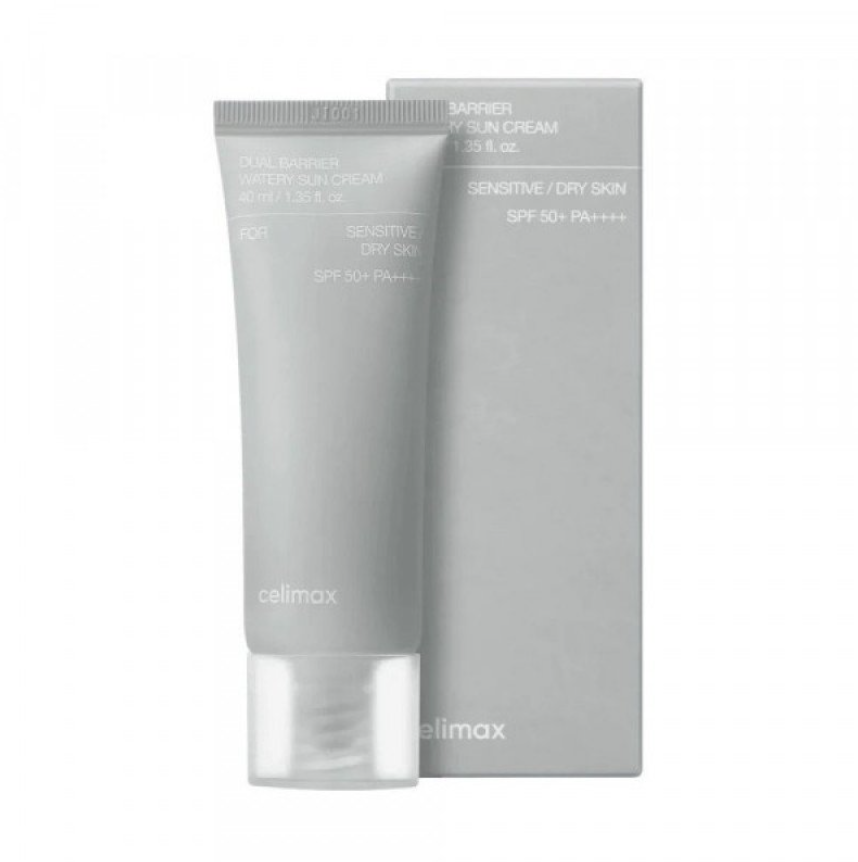 Крем для обличчя сонцезахисний Celimax Dual Barrier Watery Sun Cream SPF50+ PA++++ 40 мл (Dual Barrier Watery Sun)