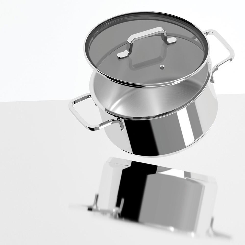 Кастрюля с крышкой BergHOFF Helix 10 л (1315081) - фото 4 Кастрюля с крышкой BergHOFF Helix 10 л (1315081) - фото 4