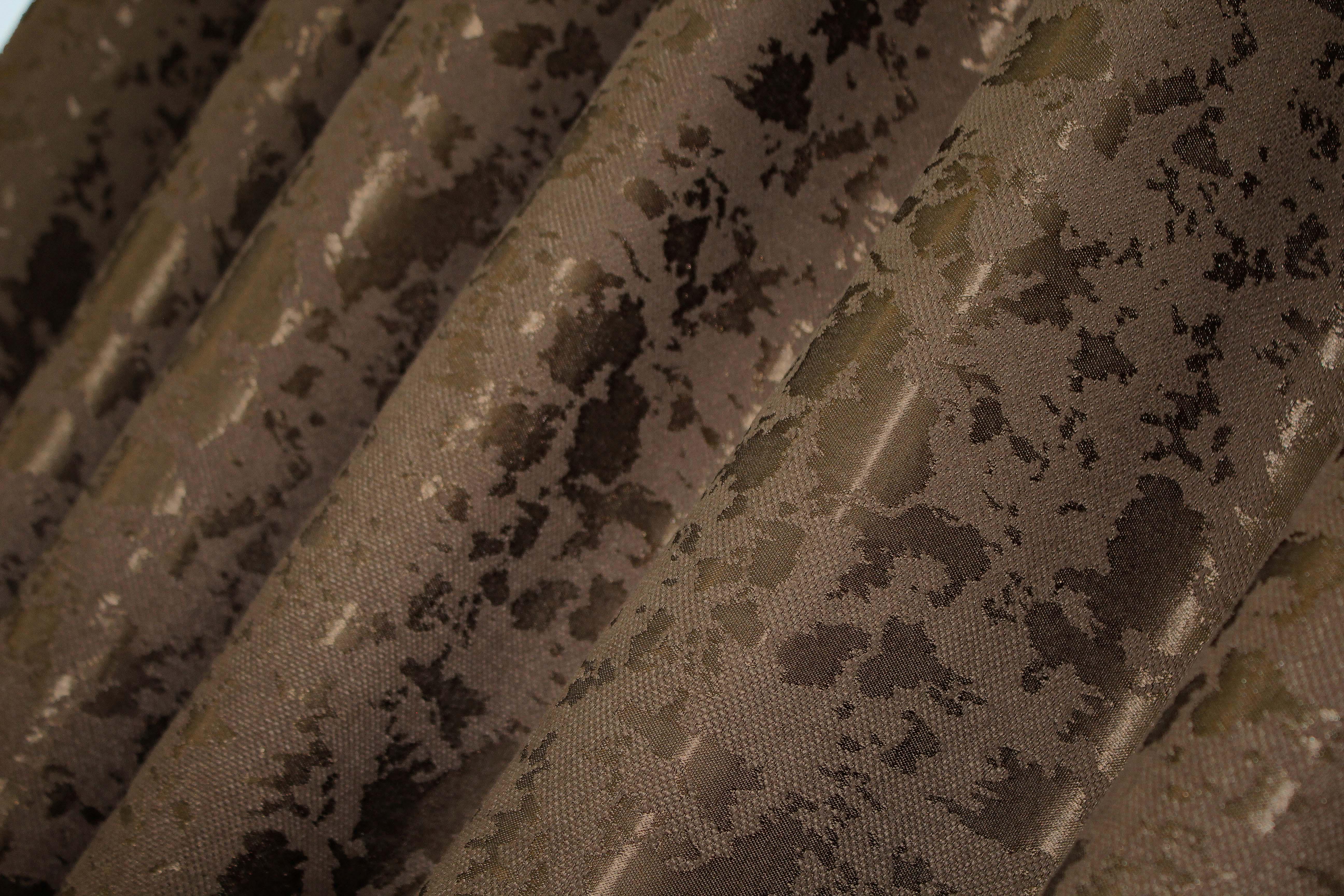 Комплект штор VR-Textil мрамор Pavliani ХО № 1261ш лен 150х280 см 2 шт. Коричневый (33-0108) - фото 9