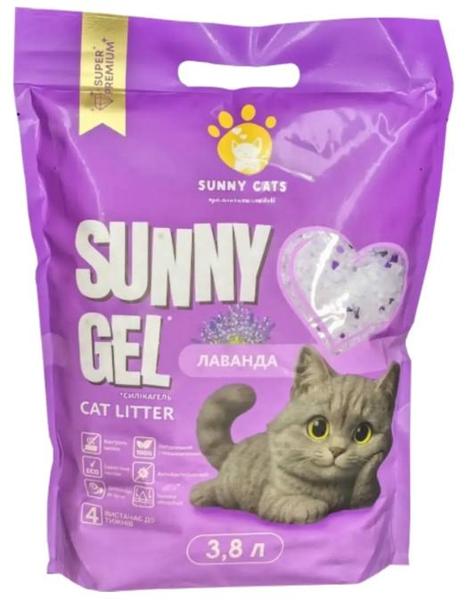 Наповнювач силікагелевий Sunny Cats Лаванда 3,8 л (00-00033326)