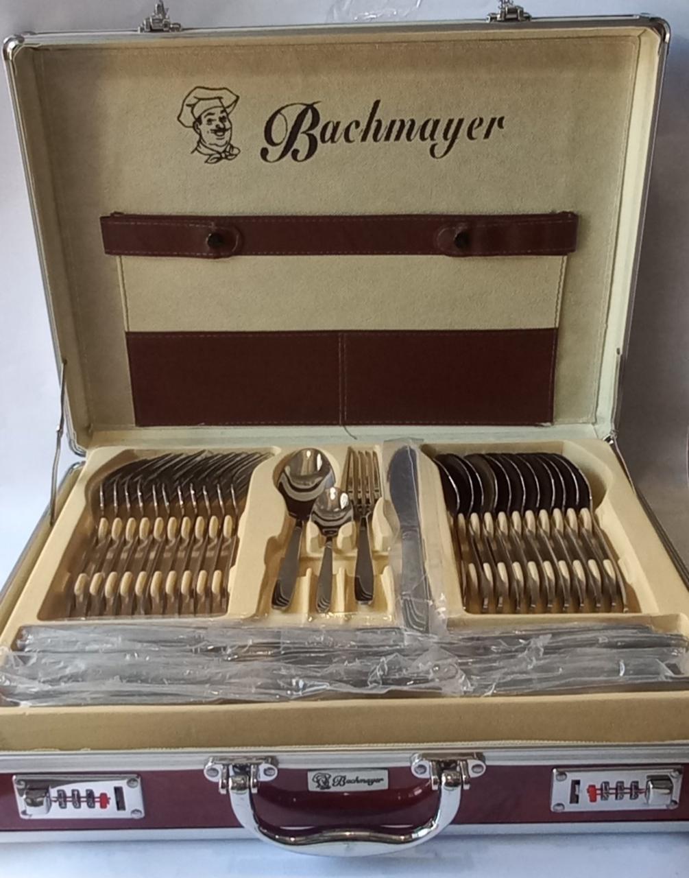 Набір столових приладів Bachmayer Elegant у дипломаті на 12 персон 72 пр. (BM-7204)