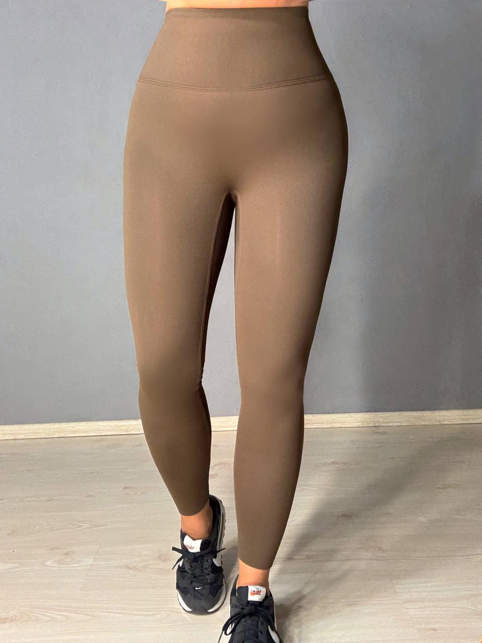 Лосины женские You Are Peri 24052 утепленные на флисе пуш-ап с надписью S Коричневый (4962) - фото 9 Лосины женские You Are Peri 24052 утепленные на флисе пуш-ап с надписью S Коричневый (4962) - фото 9