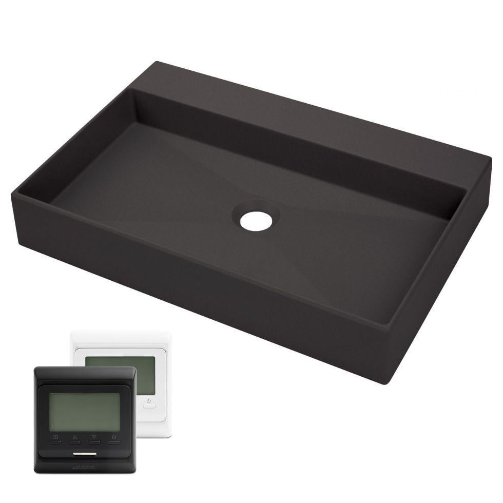 Умывальник накладной Correo CQR_TU6S 60 см Графитовый (27879322) - фото 2 Умывальник накладной Correo CQR_TU6S 60 см Графитовый (27879322) - фото 2