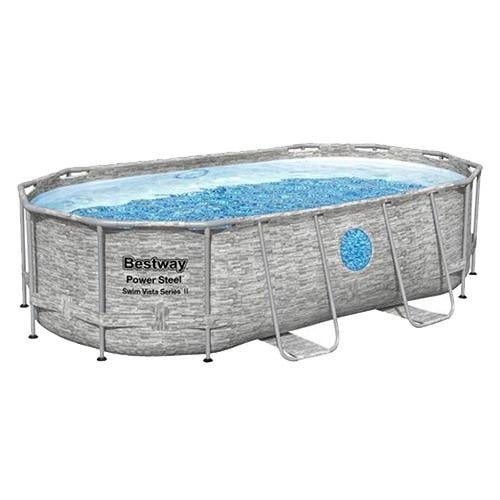 Бассейн каркасный Bestway 549х274х122 см 13430 л Серый (BL-123-B-90)