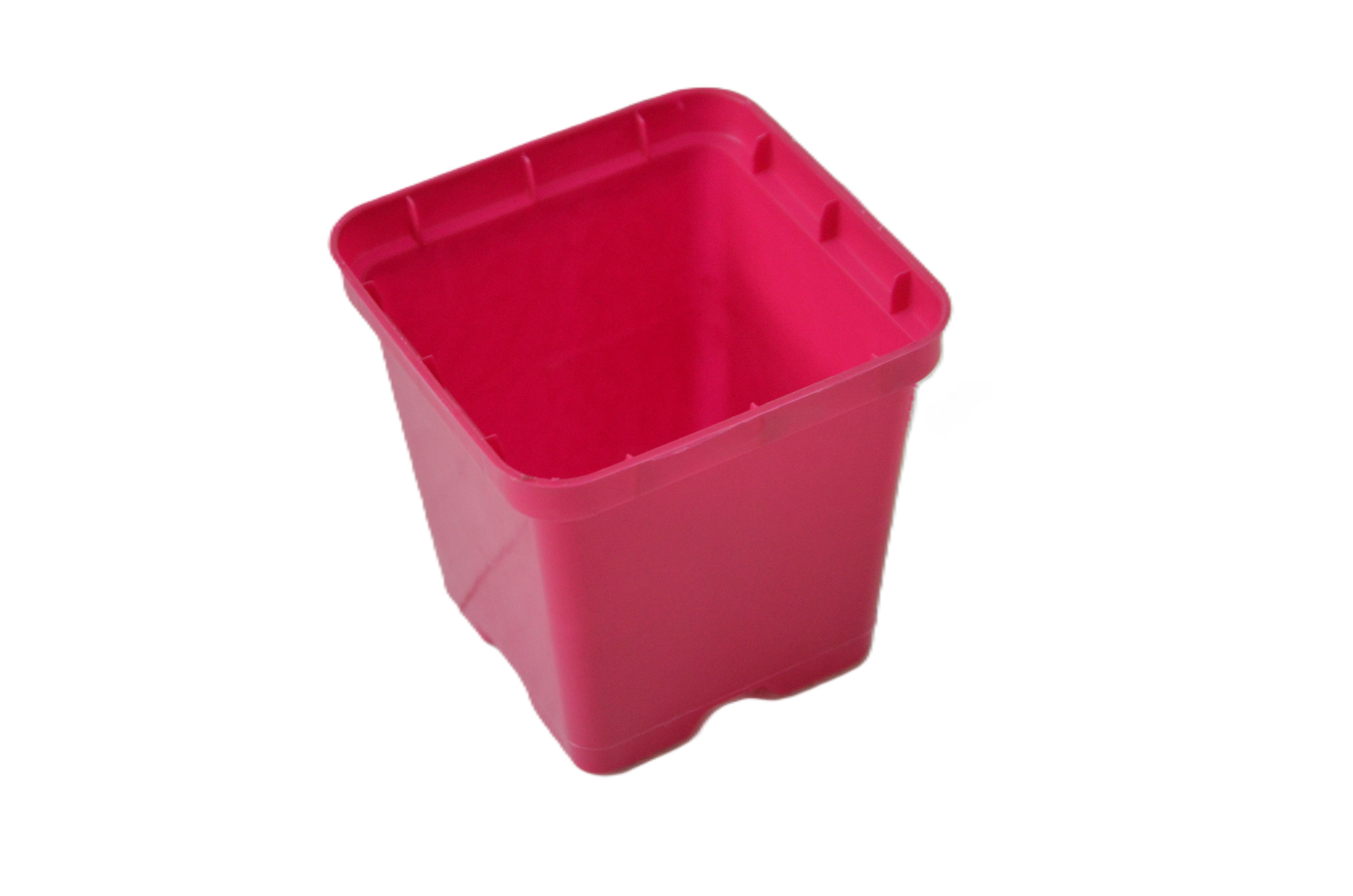 Горщик для розсади квадратний 500 мл Рожевий (27074545)