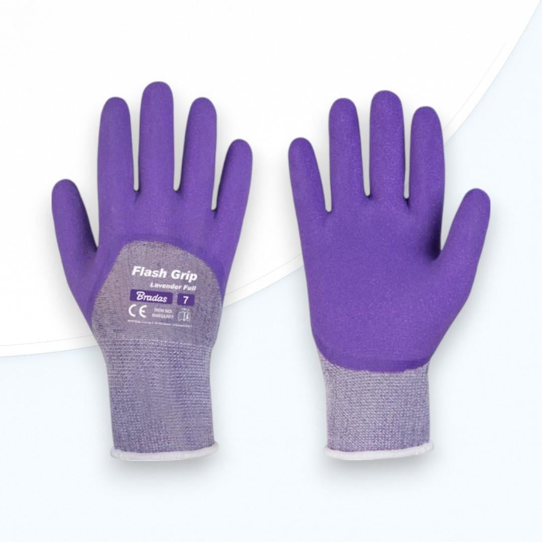 Перчатки защитные Bradas FLASH GRIP FULL р. 8 Lavender (2382835712)