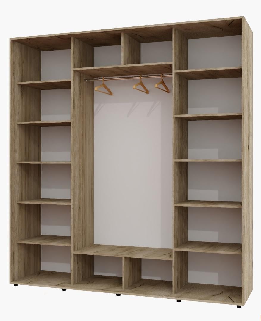 Корпус шкафа-купе Алекса ШК-05 220х60х240 см Дуб крафт серый Корпус шкафа-купе Алекса ШК-05 220х60х240 см Дуб крафт серый