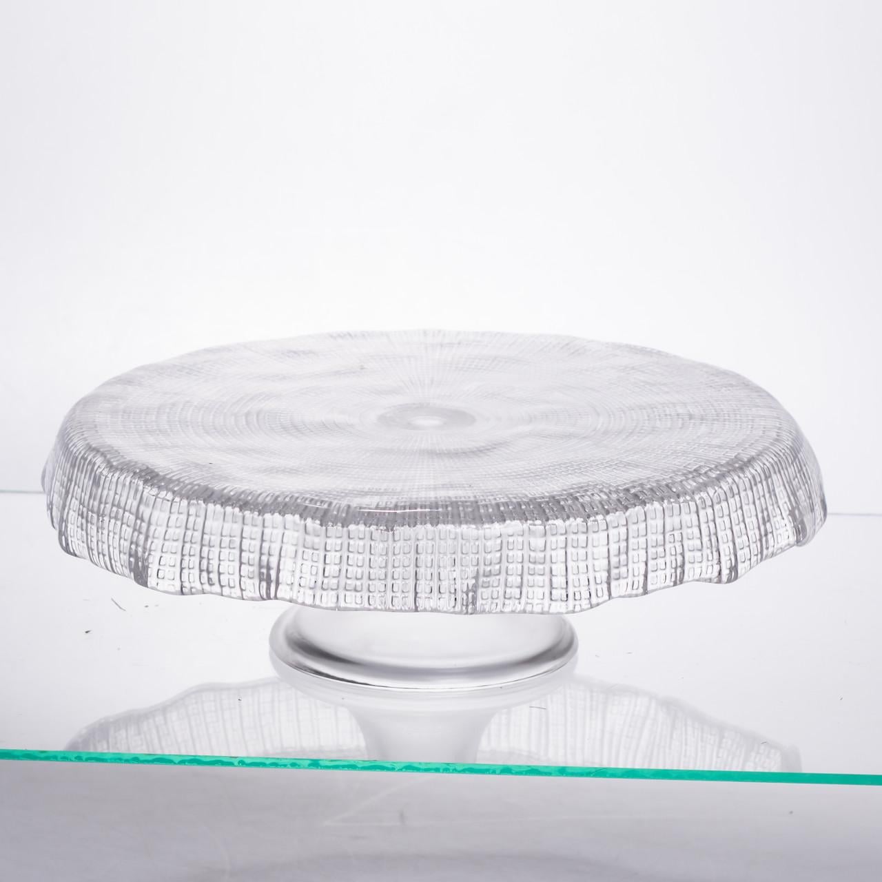 Тортівниця скляна Yiwu на ніжці (64486-54)