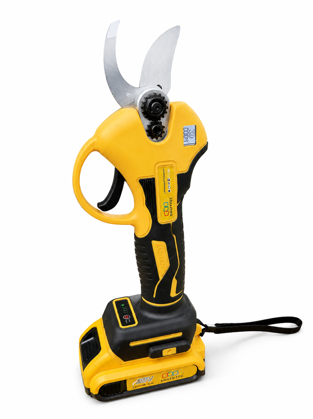Секатор аккумуляторный KRAFFTEC Germany PRO 48V 6 Ah с индикатором заряда Желтый Секатор аккумуляторный KRAFFTEC Germany PRO 48V 6 Ah с индикатором заряда Желтый