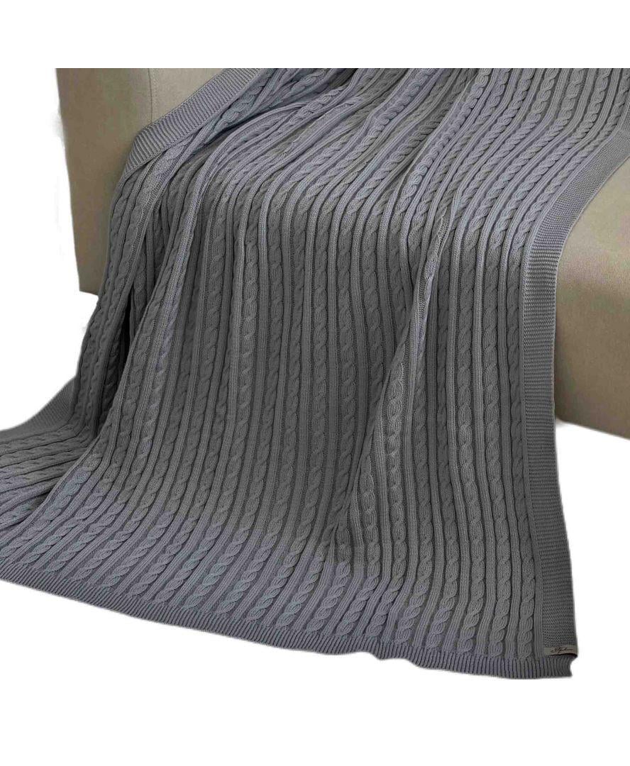 Плед Exclusive Nature 140х180 см Светло-серый (026679) - фото 3