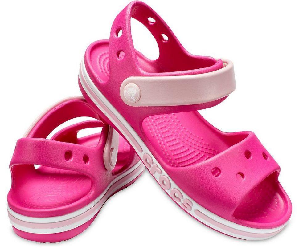 Сандалі для дівчинки Crocs Bayaband Sandal kids р. 31/32 Candy/Pink (10476)