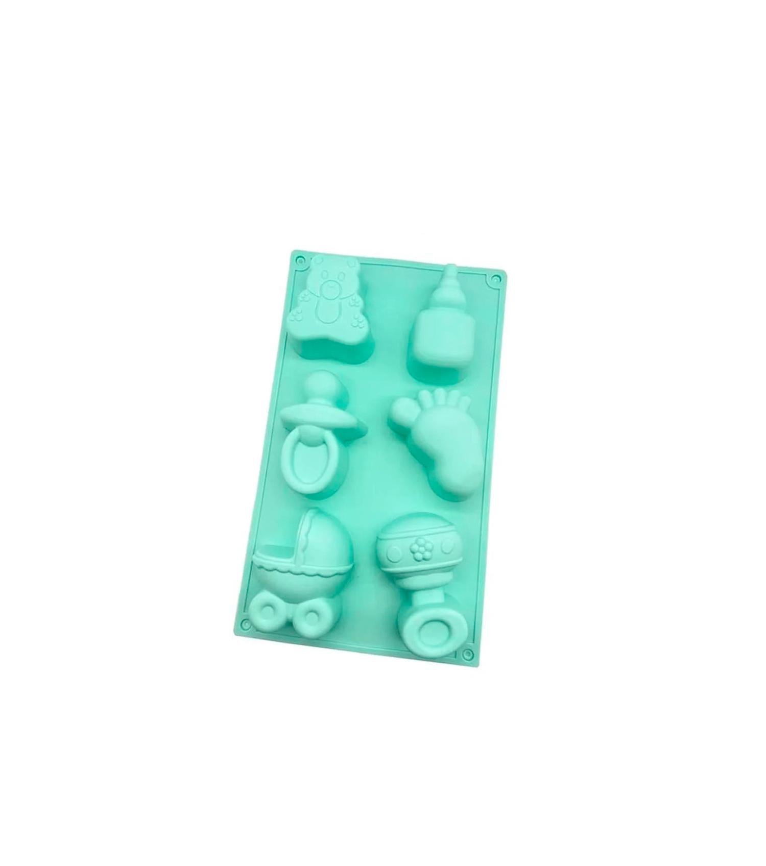 Форма для выпечки 3D Детский на 6 фигурок силиконовая на планшете 29x17 см (2139206757)