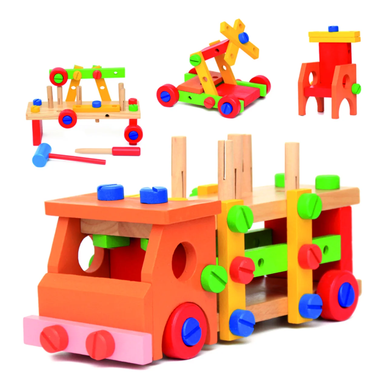 Развивающая деревянная игрушка Oray Машинка