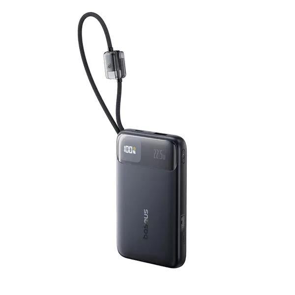 Повербанк BASEUS EnerFill FC11 10000 mAh 22,5W Li-Pol встроенный кабель Cosmic Black (E0027R04)