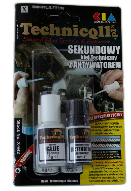 Клей секундний Technicqll технічний з активатором 8 г 8 мл (000034087)