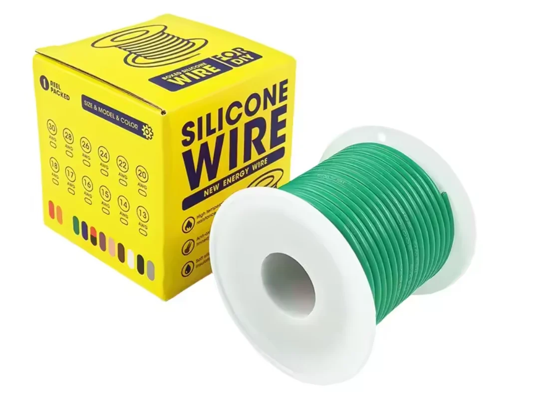 Кабель 20AWG проволока 0,5 мм2 30 м медь луженая в силиконовой изоляции многожильный Зеленый Кабель 20AWG проволока 0,5 мм2 30 м медь луженая в силиконовой изоляции многожильный Зеленый