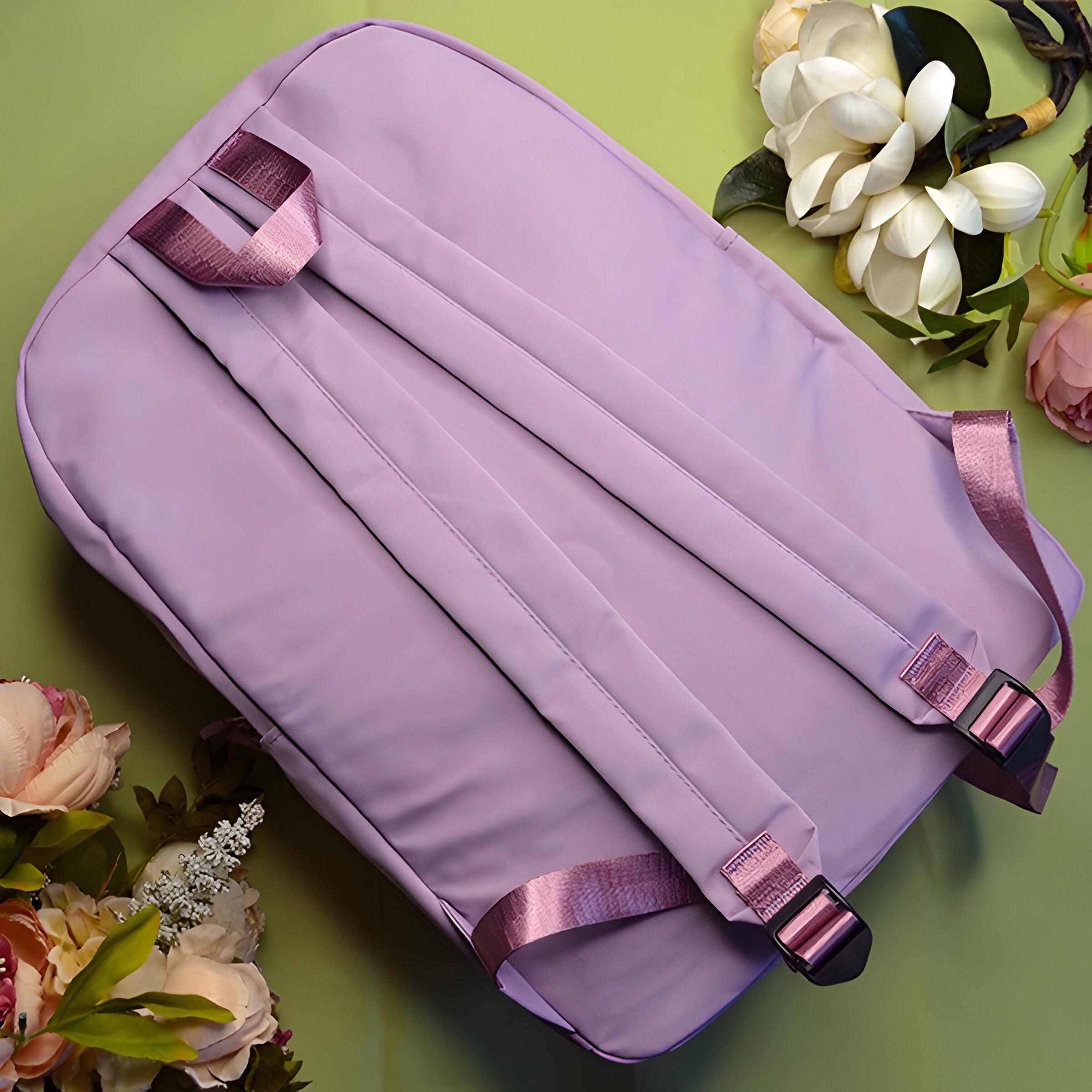 Шкільний рюкзак Love зі значками Бузковий (23-9) - фото 3 Шкільний рюкзак Love зі значками Бузковий (23-9) - фото 3