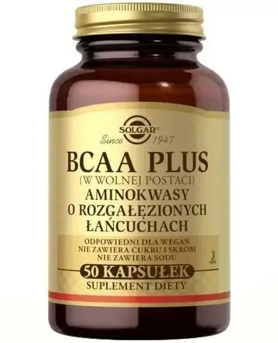 Дієтична добавка Solgar BCAA з L-лейцином/L-ізолейцином і L-валіном 50 капсул (31230260)