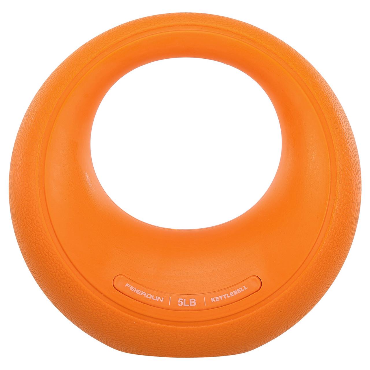 Гиря цільна з TPR покриттям Star Moon SP-Sport SC-80145-5LB 2,3 кг Помаранчевий (2532843202)