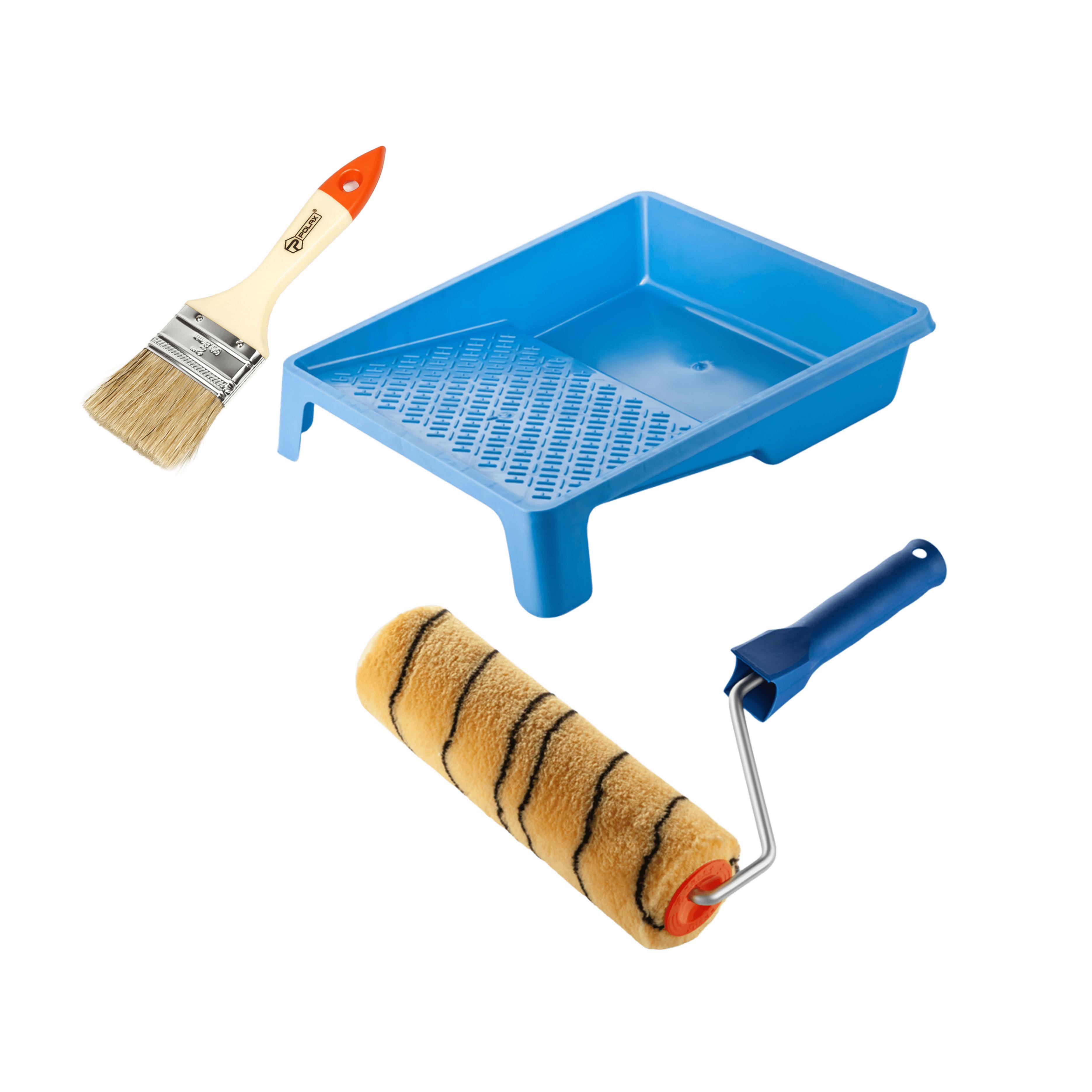 Валик Премиум 250х48 мм с ручкой/ванночка и кисточка (770-254)